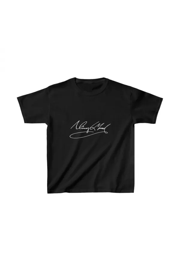 Unisex Çocuk Baskılı T-Shirt - Siyah Unisex Çocuk Baskılı T-Shirt - Siyah