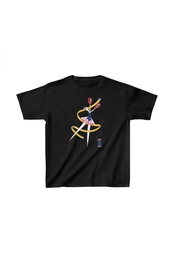 Unisex Çocuk Baskılı T-Shirt - Siyah Unisex Çocuk Baskılı T-Shirt - Siyah