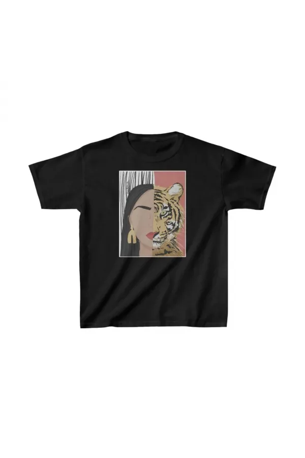Unisex Çocuk Baskılı T-Shirt - Siyah Unisex Çocuk Baskılı T-Shirt - Siyah