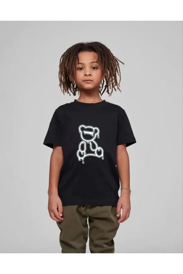 Çocuk Unisex Baskılı T-Shirt - Siyah Çocuk Unisex Baskılı T-Shirt - Siyah