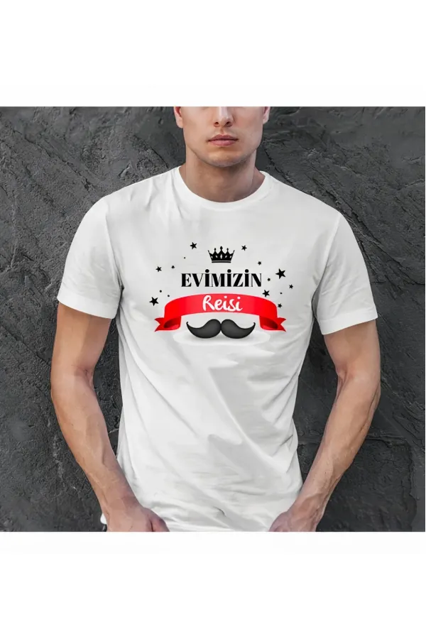 Babalar Günü Hediye Baba Temalı Baskılı Oversize Bisiklet Yaka T-shirt - Beyaz Babalar Günü Hediye Baba Temalı Baskılı Oversize Bisiklet Yaka T-shirt - Beyaz