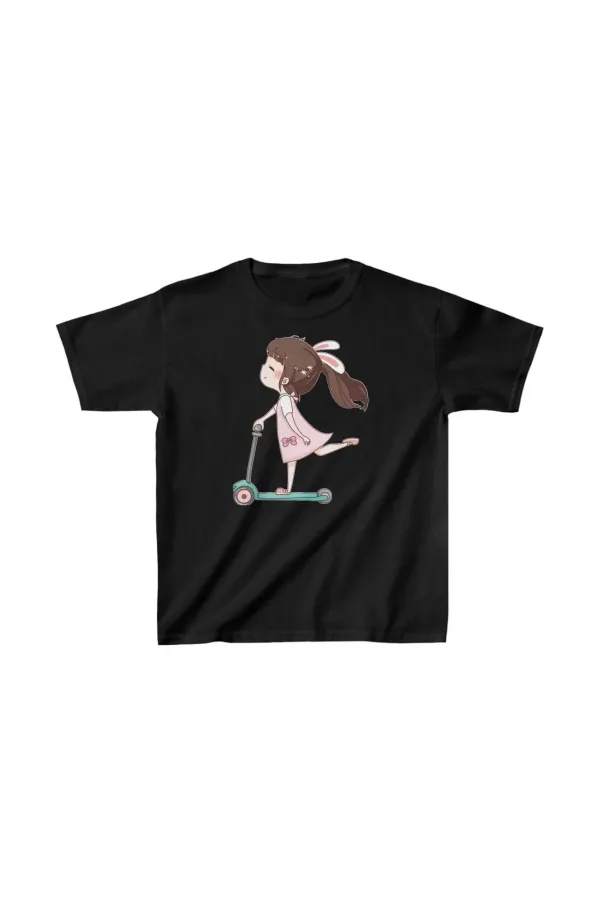 Unisex Çocuk Baskılı T-Shirt - Siyah Unisex Çocuk Baskılı T-Shirt - Siyah