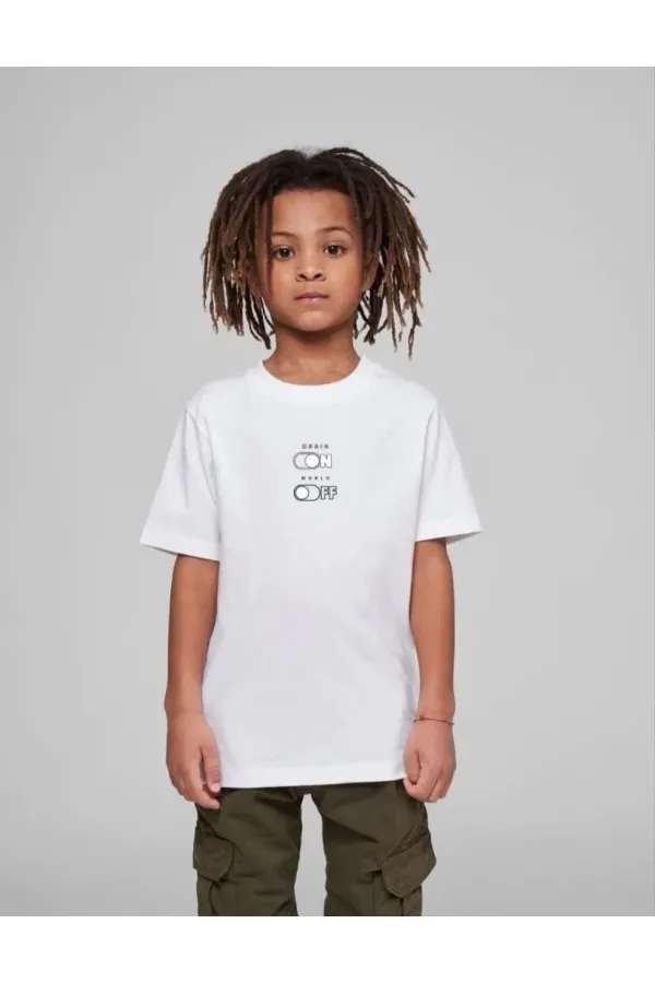 Çocuk Unisex Baskılı T-Shirt - Beyaz Çocuk Unisex Baskılı T-Shirt - Beyaz