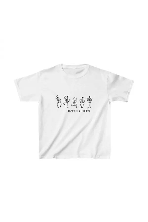 Unisex Çocuk Baskılı T-Shirt - Beyaz Unisex Çocuk Baskılı T-Shirt - Beyaz