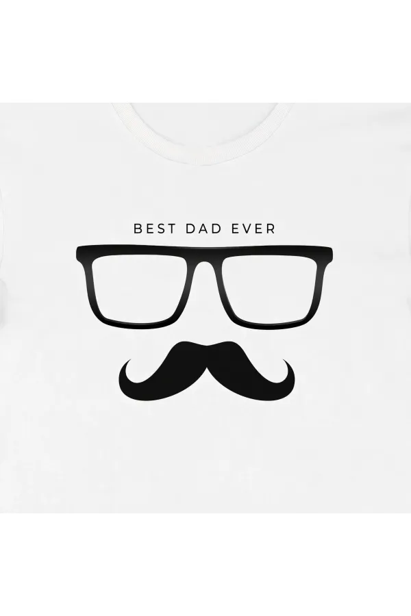 Babalar Günü Hediye Baba Temalı Baskılı Oversize Bisiklet Yaka T-shirt - Beyaz Babalar Günü Hediye Baba Temalı Baskılı Oversize Bisiklet Yaka T-shirt - Beyaz