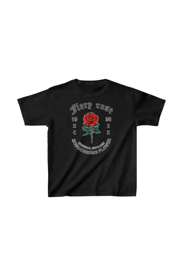 Çocuk Unisex Baskılı T-Shirt - Siyah Çocuk Unisex Baskılı T-Shirt - Siyah