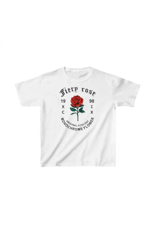Çocuk Unisex Baskılı T-Shirt - Beyaz Çocuk Unisex Baskılı T-Shirt - Beyaz