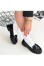 Narli Siyah Rugan Oxford Ayakkabı Narli Siyah Rugan Oxford Ayakkabı