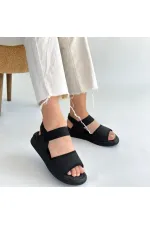 Jake Siyah Hasır Cilt Sandalet Jake Siyah Hasır Cilt Sandalet
