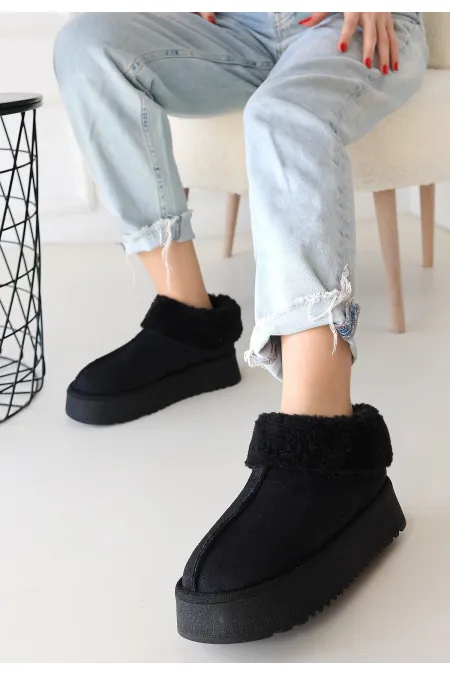 Edali Siyah Süet Bot Edali Siyah Süet Bot