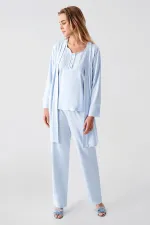 Freshness 321 Kadın Sabahlıklı Pijama Takımı Freshness 321 Kadın Sabahlıklı Pijama Takımı