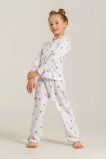 Rolypoly Rp3913-G Kız Çocuk Gömlek Pijama Takım Rolypoly Rp3913-G Kız Çocuk Gömlek Pijama Takım