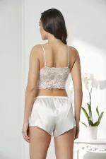 Pierre Cardin 7005 Sabahlıklı Şort Gecelik Takım Pierre Cardin 7005 Sabahlıklı Şort Gecelik Takım