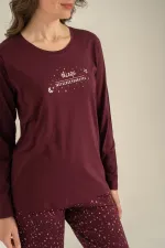 Arnetta Ar3774-S Kadın Uzun Kollu Pijama Takım Arnetta Ar3774-S Kadın Uzun Kollu Pijama Takım