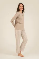 Arnetta 3779-S Kadın Uzun Kollu Pijama Takım Arnetta 3779-S Kadın Uzun Kollu Pijama Takım