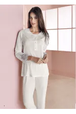 Espuar 757 Penye 3'lü Sabahlık Pijama Takımı Espuar 757 Penye 3'lü Sabahlık Pijama Takımı