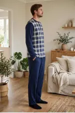Çift Kaplan 8219 Erkek Uzun Kol Pijama Takımı Çift Kaplan 8219 Erkek Uzun Kol Pijama Takımı