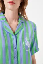 PJS 29043 Kadın Düğmeli Pijama Takımı PJS 29043 Kadın Düğmeli Pijama Takımı