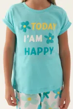 Roly Poly 3394-2 Kız Çocuk Çiçekli Kısa Kol Pijama Takım Roly Poly 3394-2 Kız Çocuk Çiçekli Kısa Kol Pijama Takım
