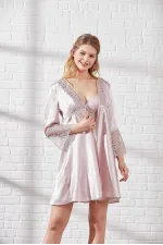 Pierre Cardin 6625 Kısa Gecelikli 6'lı İpek Set Pierre Cardin 6625 Kısa Gecelikli 6'lı İpek Set