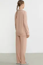Sementa 76444 Düz Renk Gömlek Model Pijama Takım Sementa 76444 Düz Renk Gömlek Model Pijama Takım