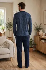 Çift Kaplan 8200 Uzun Kol Erkek Patlı Pijama Takımı Çift Kaplan 8200 Uzun Kol Erkek Patlı Pijama Takımı
