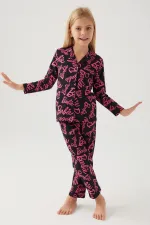 Barbie 1767-3 Kız Çocuk Gömlek Pijama Takımı Barbie 1767-3 Kız Çocuk Gömlek Pijama Takımı