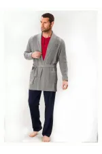 DS Damat 03004 5li Triko Robdöşambr Damat Pijama Seti DS Damat 03004 5li Triko Robdöşambr Damat Pijama Seti