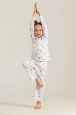 Rolypoly Rp3913-G Kız Çocuk Gömlek Pijama Takım Rolypoly Rp3913-G Kız Çocuk Gömlek Pijama Takım