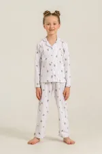 Rolypoly Rp3913-G Kız Çocuk Gömlek Pijama Takım Rolypoly Rp3913-G Kız Çocuk Gömlek Pijama Takım