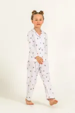 Rolypoly Rp3913-G Kız Çocuk Gömlek Pijama Takım Rolypoly Rp3913-G Kız Çocuk Gömlek Pijama Takım