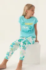 Roly Poly 3394-2 Kız Çocuk Çiçekli Kısa Kol Pijama Takım Roly Poly 3394-2 Kız Çocuk Çiçekli Kısa Kol Pijama Takım