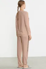 Sementa 76446 Leopar Çizgili Jogger Pijama Takım Sementa 76446 Leopar Çizgili Jogger Pijama Takım
