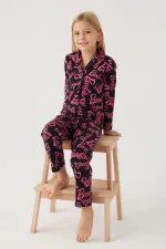 Barbie 1767-3 Kız Çocuk Gömlek Pijama Takımı Barbie 1767-3 Kız Çocuk Gömlek Pijama Takımı