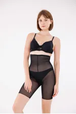 Freshness 0007 Lazer Kesim Tül Yüksek Bel Şort Korse Freshness 0007 Lazer Kesim Tül Yüksek Bel Şort Korse