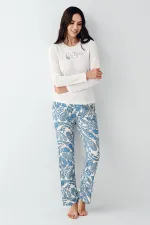 Pierre Cardin 9074-S Kadın Uzun Kol Pijama Takım Pierre Cardin 9074-S Kadın Uzun Kol Pijama Takım