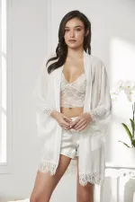 Pierre Cardin 7005 Sabahlıklı Şort Gecelik Takım Pierre Cardin 7005 Sabahlıklı Şort Gecelik Takım