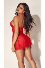 For Dreams 8604 Kırmızı Dantelli Boyundan Askılı Gecelik Takım For Dreams 8604 Kırmızı Dantelli Boyundan Askılı Gecelik Takım