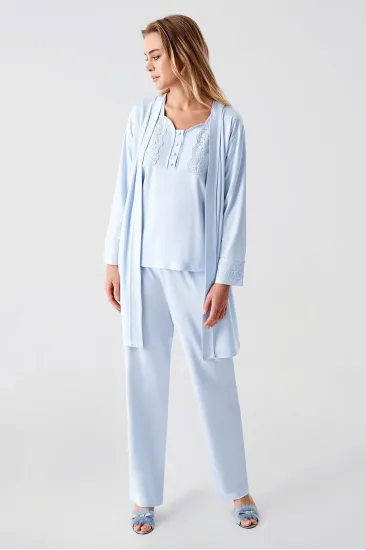 Freshness 321 Kadın Sabahlıklı Pijama Takımı Freshness 321 Kadın Sabahlıklı Pijama Takımı