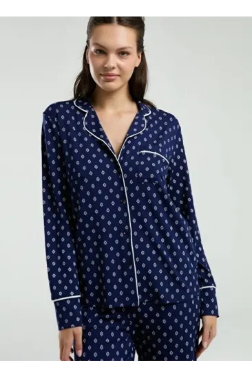 Pierre Cardin Pc8950-S Kadın Gömlek Pijama Takım Pierre Cardin Pc8950-S Kadın Gömlek Pijama Takım
