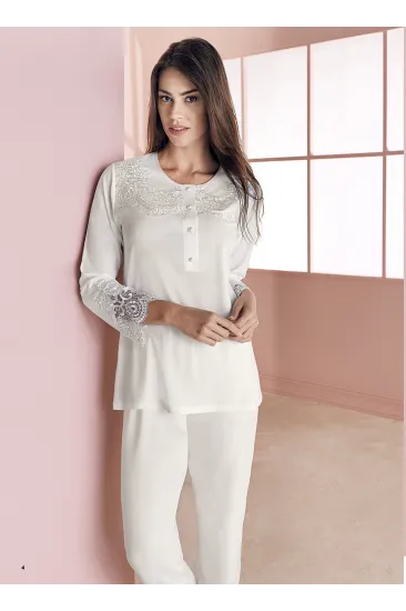 Espuar 757 Penye 3'lü Sabahlık Pijama Takımı Espuar 757 Penye 3'lü Sabahlık Pijama Takımı