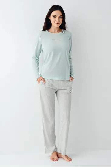 Pierre Cardin 9050-S Kadın Uzun Kol Pijama Takım Pierre Cardin 9050-S Kadın Uzun Kol Pijama Takım