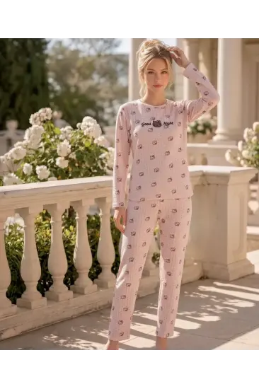 Boyraz VF-02934 Kadın Waffle Kumaş Pijama Takımı Boyraz VF-02934 Kadın Waffle Kumaş Pijama Takımı