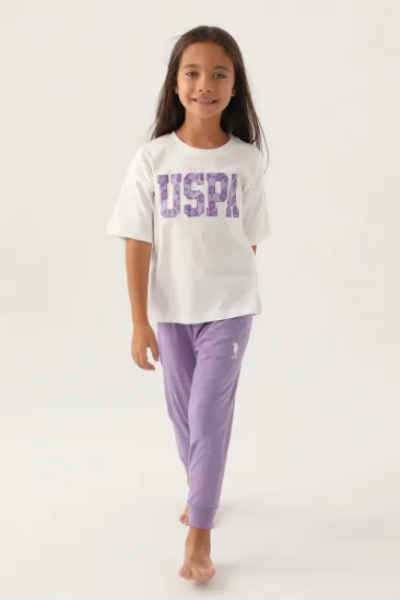 US Polo 1818-G Kız Çocuk Pijama Takım