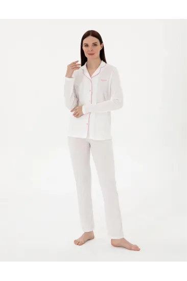 Pıerre Cardın 7717-S Bayan Gömlek Pijama Takımı Pıerre Cardın 7717-S Bayan Gömlek Pijama Takımı