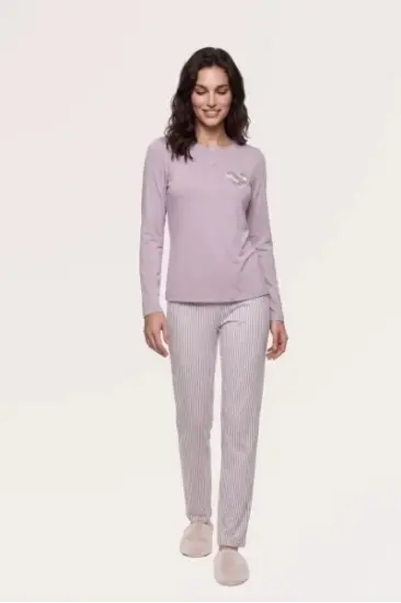 Pjs 30149 Kadın Uzun Kol Pijama Takımı Pjs 30149 Kadın Uzun Kol Pijama Takımı