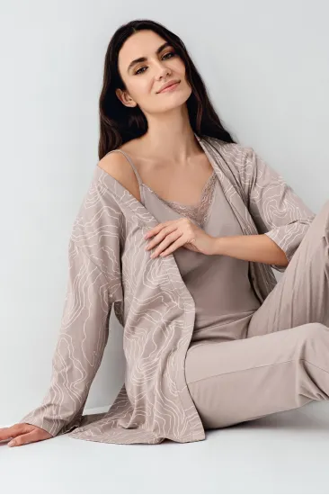 Pierre Cardin 9099-S 3lü Pijama Takımı Pierre Cardin 9099-S 3lü Pijama Takımı