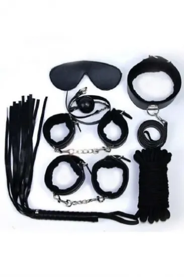 Nıghtlıght 8014 Fantezi 7Li Kırbaç Ve Kelepçe Set Nıghtlıght 8014 Fantezi 7Li Kırbaç Ve Kelepçe Set