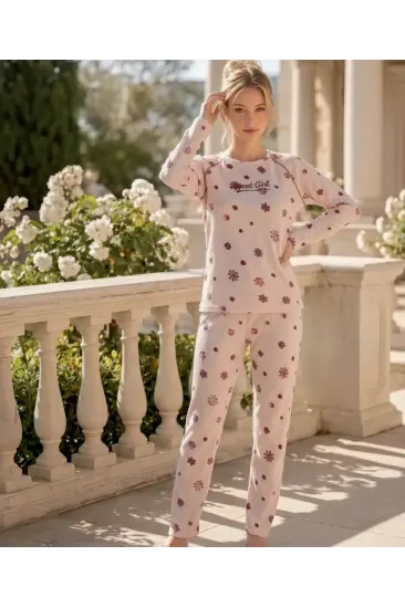 Boyraz VF-02745 Kadın Waffle Kumaş Pijama Takımı Boyraz VF-02745 Kadın Waffle Kumaş Pijama Takımı