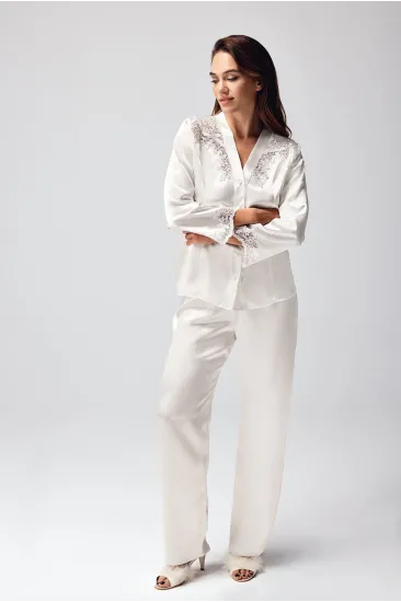 Freshness 9950-PT Saten Dantel Detaylı Pijama Takımı Freshness 9950-PT Saten Dantel Detaylı Pijama Takımı
